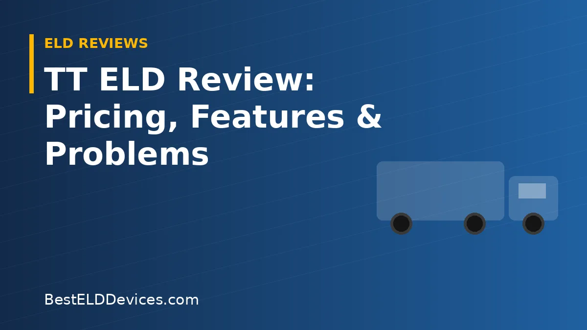Illustrated title graphic reading TT ELD Review: Pricing, Features & Problems